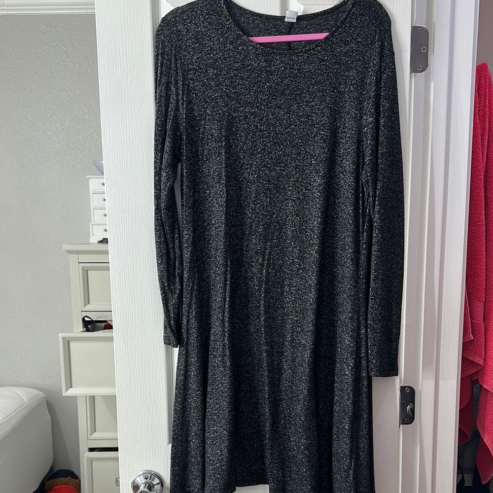 Old Navy Long Sleeve Gray Dress